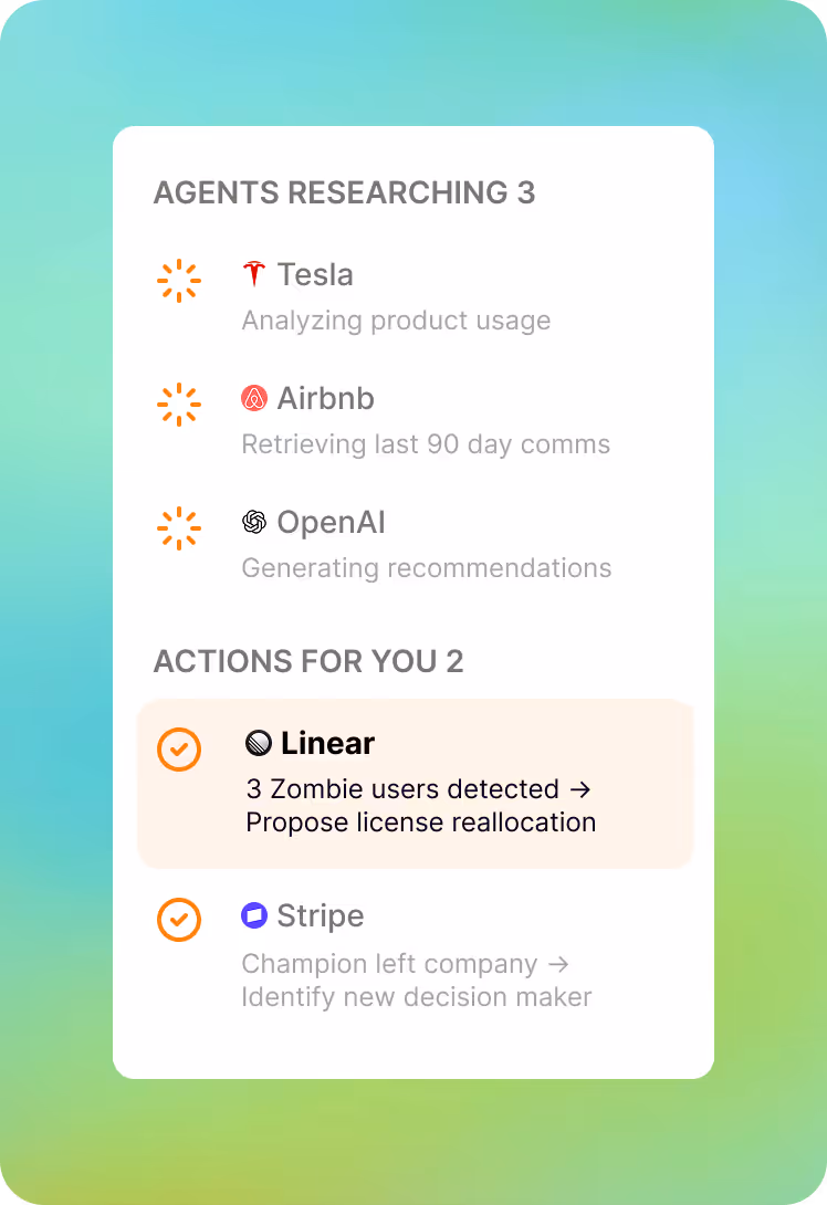 Cust AI retention agents hero mobile
